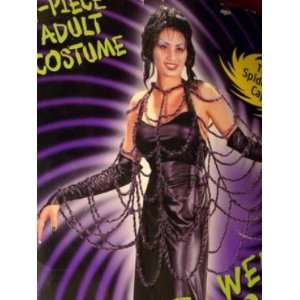  Womens Spiderweb Goddess Costume gothic diva: Toys & Games