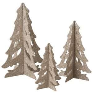   Glittered Filigree Tabletop Christmas Tree Decorations: Home & Kitchen