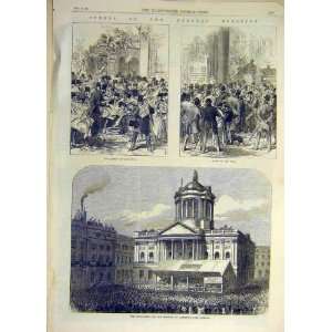  1868 Scenes General Election Poll Borough Liverpool