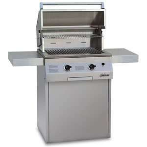   Natural Gas In Ground Post Grill with Rotisserie Kit, Stainless Steel