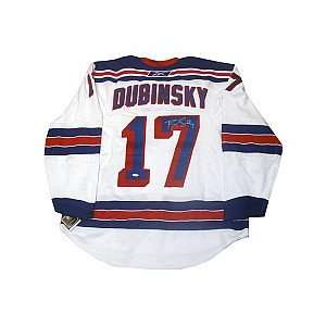   New York Rangers Brandon Dubinsky Autographed Authentic Jersey: Sports