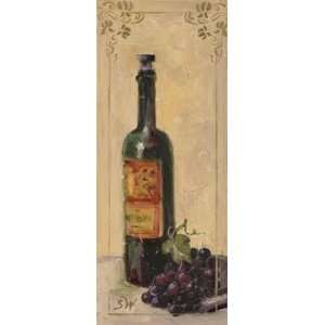  Shari White   Red Wine With Grapes Canvas