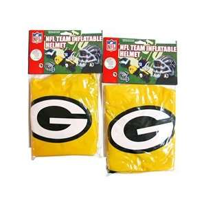   Green Bay Packers Team Logo Inflatable Helmets (2: Sports & Outdoors