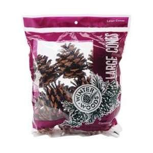   Pine Cone 1/Pkg Natural; 3 Items/Order Arts, Crafts & Sewing