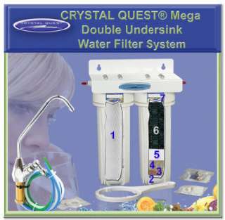   double undersink water filter eliminates the impurities of tap water