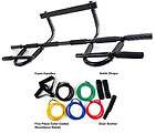 NEW DOORWAY PULL UP CHIN UP BAR & 6 RESISTANCE BANDS 4 P90²X GYM