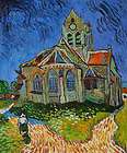 Van Gogh The Church at Auvers Hand Painted Oil Painting Canvas Art 