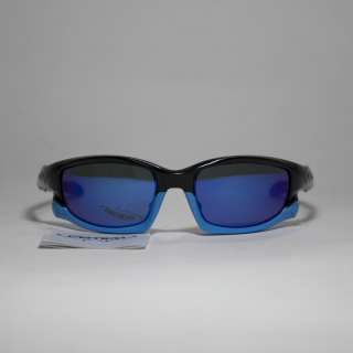   Polarized Ice Blue Lenses And Blue Earsocks For Oakley Split Jacket
