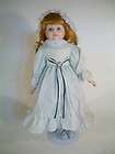 Anco Victorian Style Porcelain Doll Smiles Smile Red Hair Blue Eyes 16