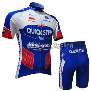 com 2011 new quick step team cycling jersey+shorts bike sets clothes 