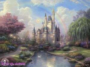Art Repro oilA New Day at the Cinderella Castle  