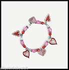 Enamel Charm Bracelet Craft Kit for Kids Heart Valentine Girls Party 