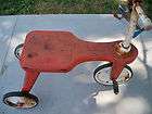 Childs Antique Pedal Bike Riding Toy all metal Hard rubber tires
