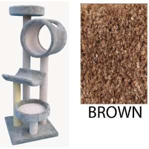  4 Level Cat House   Brown (Brown) (66H x 30W x 28D 