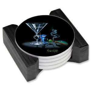  Michael Godard   Pool Shark Ceramic Drink Coaster Set 
