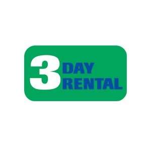  3 Day Rental Label