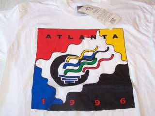 1996 Summer OLYMPICS Atlanta Georgia T Shirt LARGE New!  