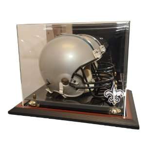  New Orleans Saints Zenith Helmet Display, Brown: Sports 
