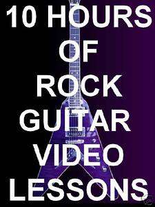 10Hours Of Rock Guitar Lessons on 1 DVD ROM Video  