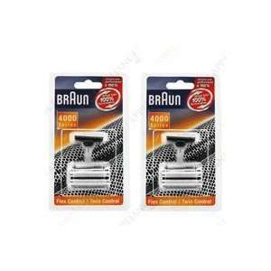  Braun 4000FC BK Foil and Cutter Combination, 2 Pack