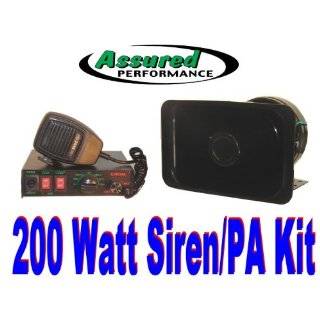 Assured Performance 200 Watt Police Tone 8 Sound Siren + PA Microphone 