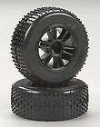 Associated Front Spoked Wheel, Insert & Tire, Black 18 B ASC21277