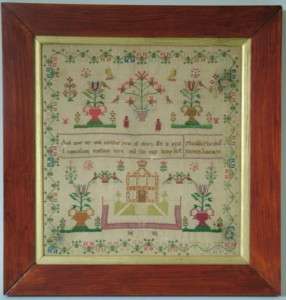 1820 House Sampler by Matilda Marshall  
