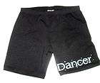 Girls M Medium 7 8 black dance dancer sparkle shorts basic moves