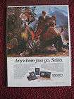 1986 Print Ad Seiko Portable Color Television ~ Anywhere You Go, Seiko
