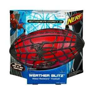  NERF Weather Blitz Spider Man Football   Red Toys & Games