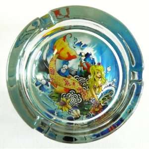  Designer Glass Mermaid Ashtray