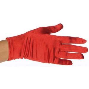  Childs Red Spandex Kids Halloween Costume Gloves Toys & Games