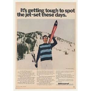   Blizzard Skis Tough to Spot Jet Set Print Ad (43955)