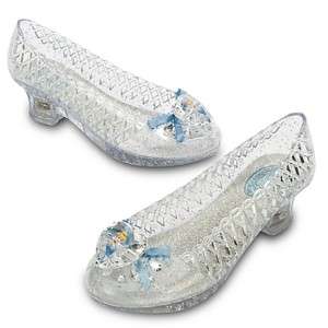 Disney Cinderella Light Up Princess Shoes Slippers for Costume NEW 
