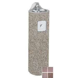   drinking fountain with exposed aggregate finish. 3060 