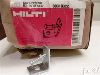 FREE Priority SHIP ~ New 100 HILTI CC27   ZF27 P8T Ceiling Hanger 