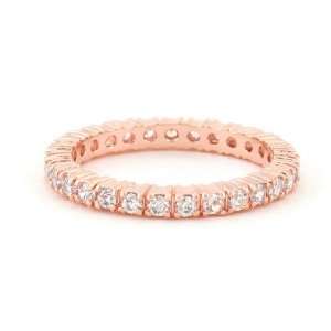   Gold Plated KB Eternity Band of CZ Diamonds Kate Bissett Jewelry