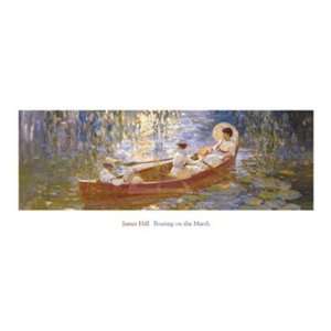  Boating on the Marsh by James Hill 36x16