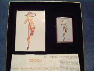 ZIPPO LIGHTER PETTY GIRL SERIES BY GEORGE PETTY MINT  