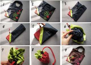 New Strawberry Nylon Foldable Reusable Shopping Bag  