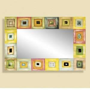 Bassett Mirror Multicolor Rectangular Mirror 
