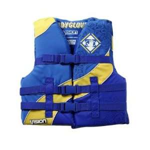 Body Glove 11253Y Vision Youth Nylon PFD Color Pacific Blue/Dafodil 