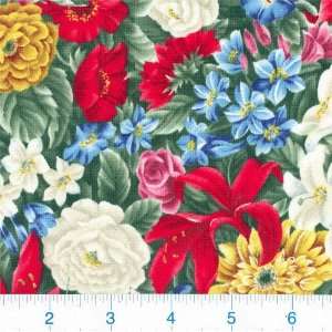  45 Wide English Garden Laurel Fabric By The Yard: Arts 