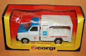   Milk Bottle Dairy Delivery Truck Ford Transit Diecast Toy Dairy  