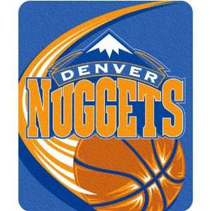 Denver Nuggets NBA Royal Plush Raschel Blanket (Flash Series) (50x60 