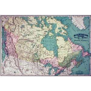   McNally 1897 Antique Map of British America (Canada)