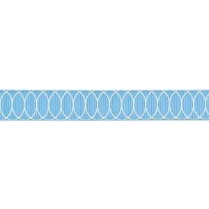  American Crafts 5/8 Inch Grosgrain with Overlapping Circles 