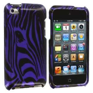 Electromaster(TM) Brand   Purple on Black Zebra Design Crystal Hard 