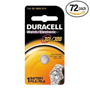  Duracell 301/386 Watch/Electronic Battery, 1.5 Volts (Pack 