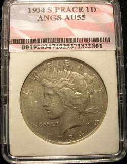   Peace Dollar AU, On  For This Collectible Coin  